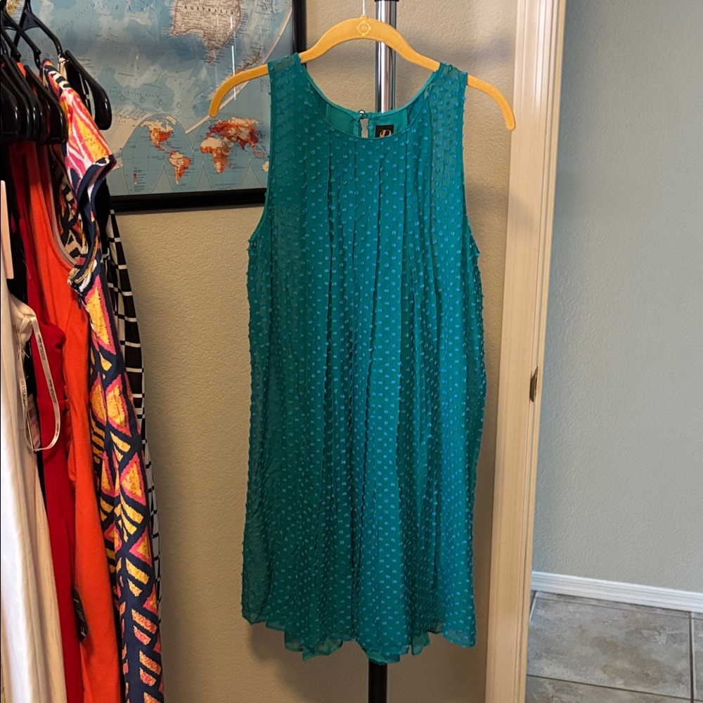 Sachin + Babi Turquoise Textured Dress